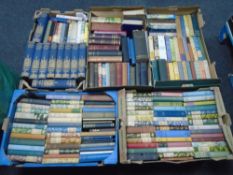 A pallet containing five boxes of 20th century books including poetry, novels,