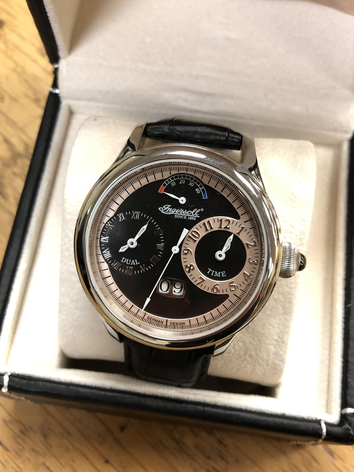 A gent's Ingersoll stainless steel automatic calendar wristwatch in box, - Image 2 of 2
