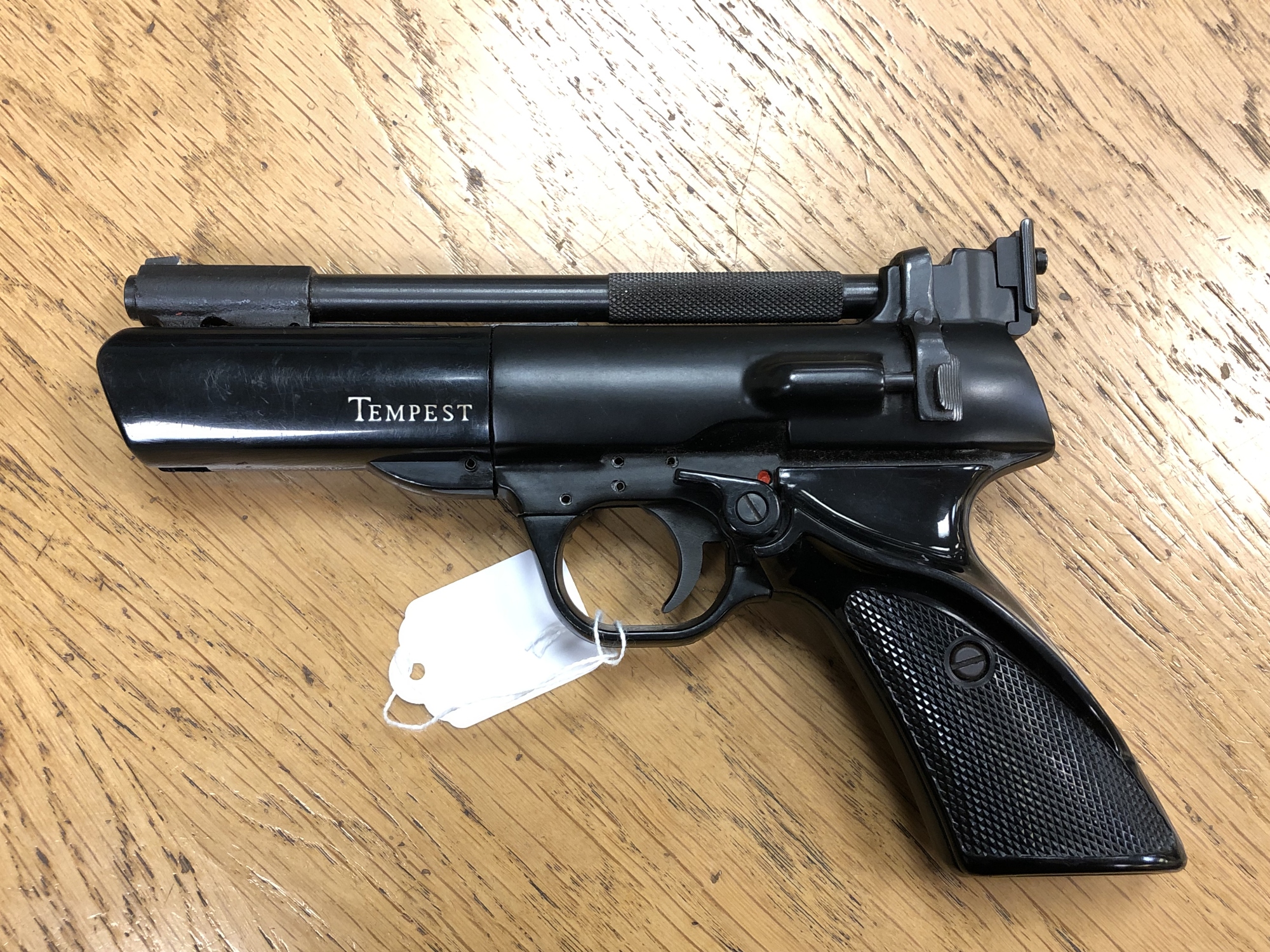 A Webley & Scott Tempest 22 calibre air pistol