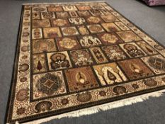 A machined carpet of Persian Ghom design 299 cm x 410 cm