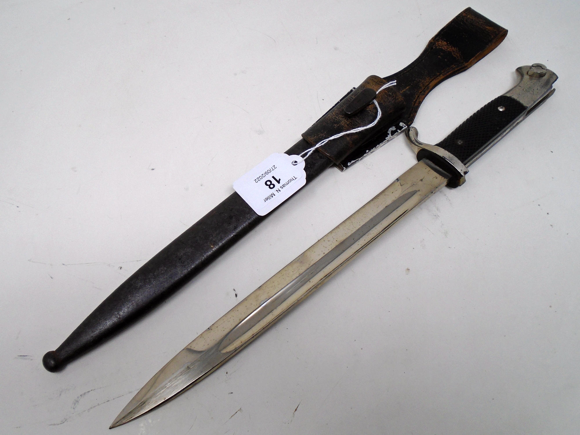 A German Third Reich K98 Parade bayonet, 9.