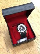 A gent's Velocitech stainless steel quartz chronograph wristwatch in box,