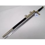 A German Third Reich Fire Officer's Dress Dagger by WKC,