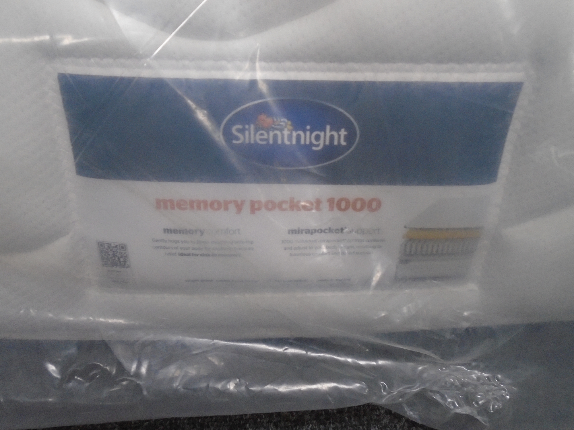 A 5' Silent Night memory pocket 1000 mattress - Image 2 of 2