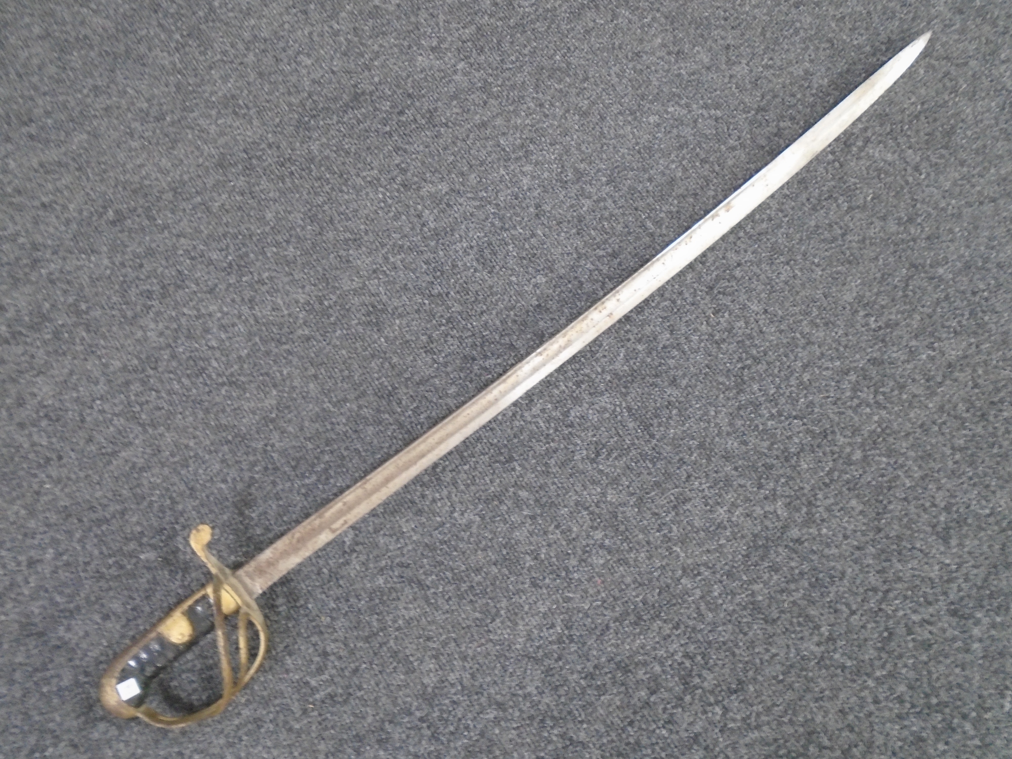 A 19th century naval sword.