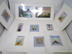 Eight signed limited edition prints after Isabelle Brent depicting animals, unframed,