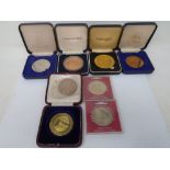 A collection of assorted medals commemorating the York Putney Bridge, National Balloon Championship,