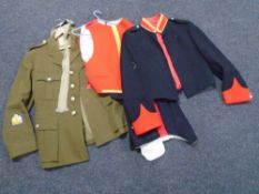A 20th century British Army formal three piece suite together with further army tunic