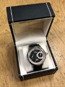 A gent's Ingersoll stainless steel automatic calendar wristwatch in box,