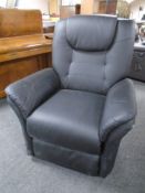 An electric reclining armchair