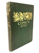 Arthur Rackham, 1867 - 1939 (Illustrator) : Comus by John Milton, a volume, hardbound, green cloth,