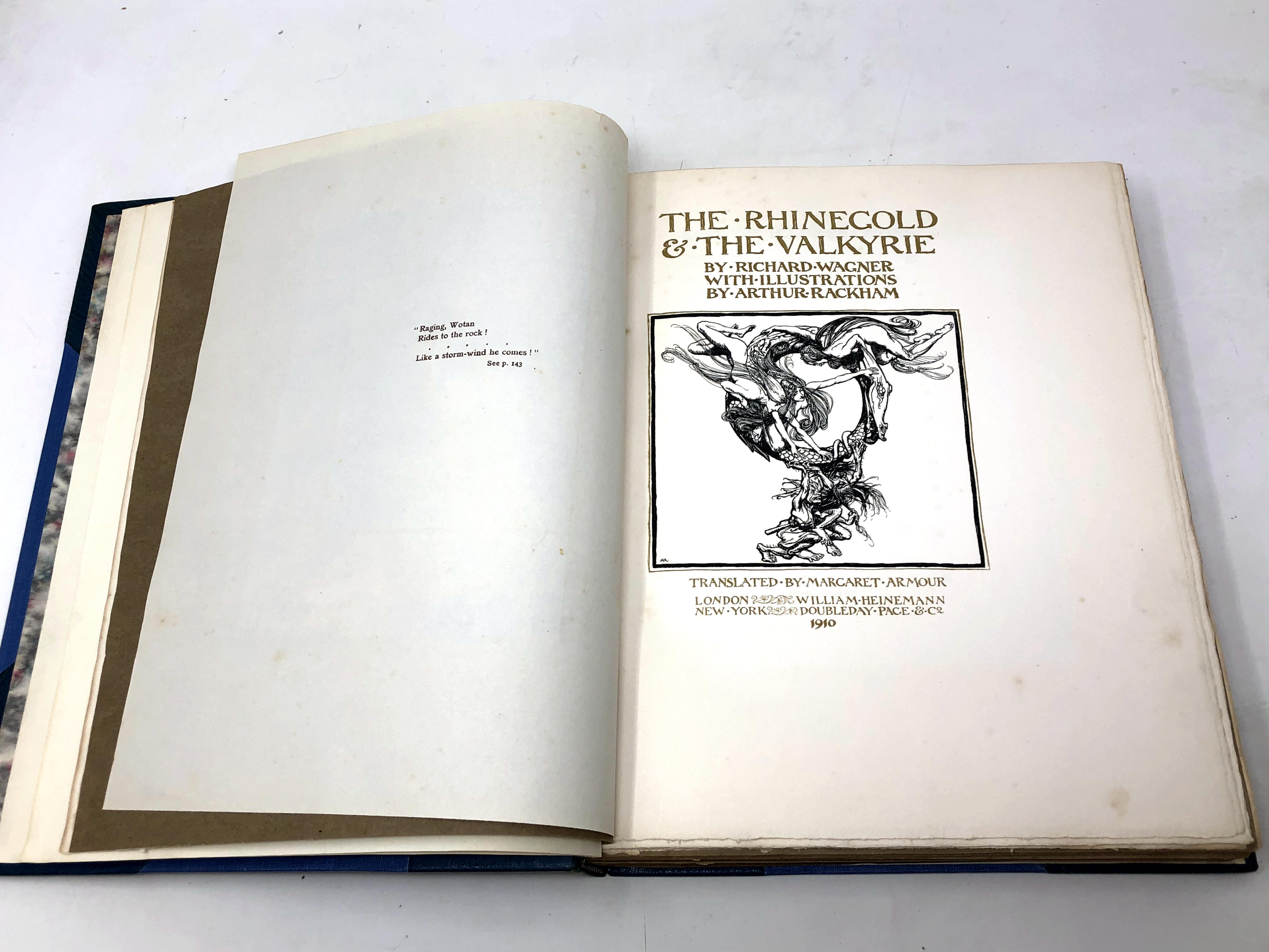 Arthur Rackham, 1867 - 1939 (Illustrator) : The Rhinegold & The Valkyrie by Richard Wagner, - Image 2 of 2
