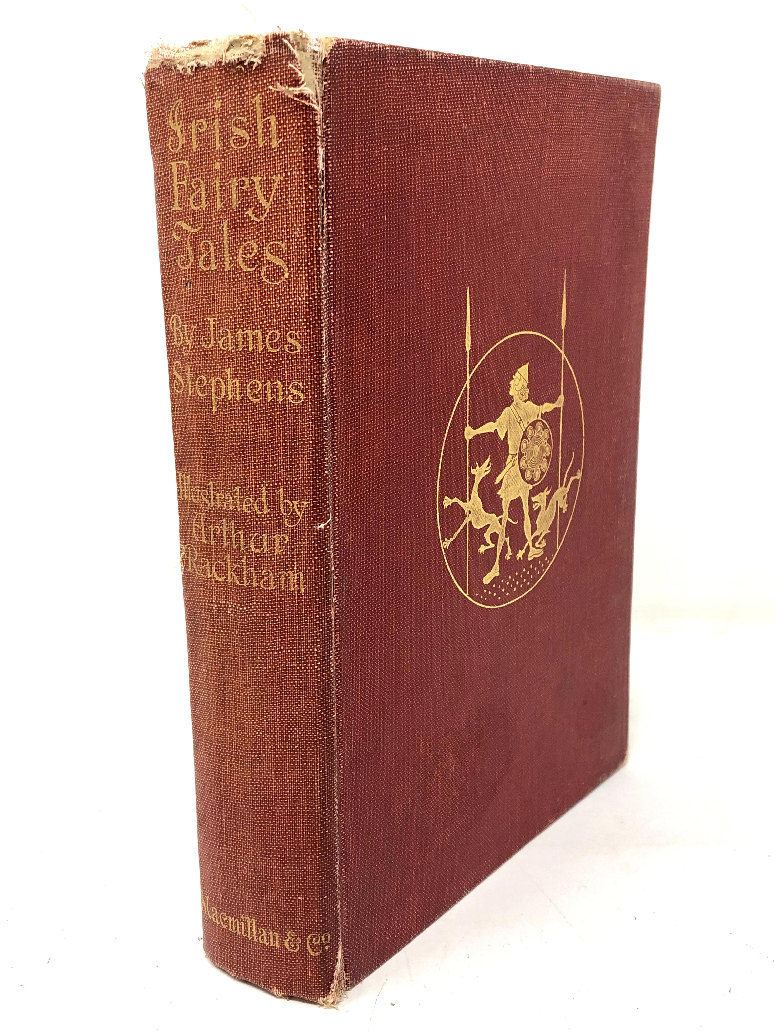 Arthur Rackham, 1867 - 1939 (Illustrator) : Irish Fairy Tales by James Stephens, a volume,