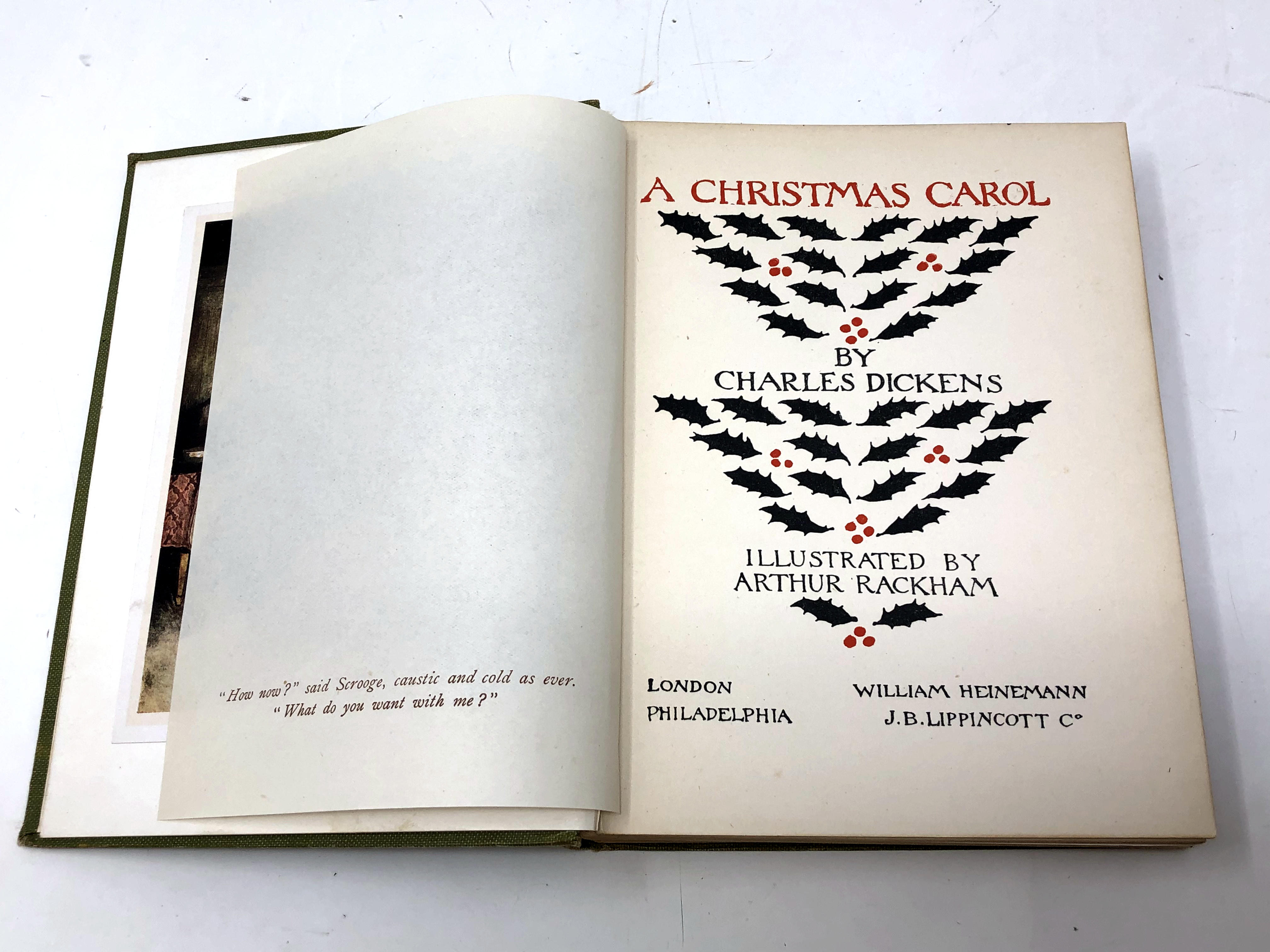 Arthur Rackham, 1867 - 1939 (Illustrator) : A Christmas Carol by Charles Dickens, a volume, - Image 2 of 2
