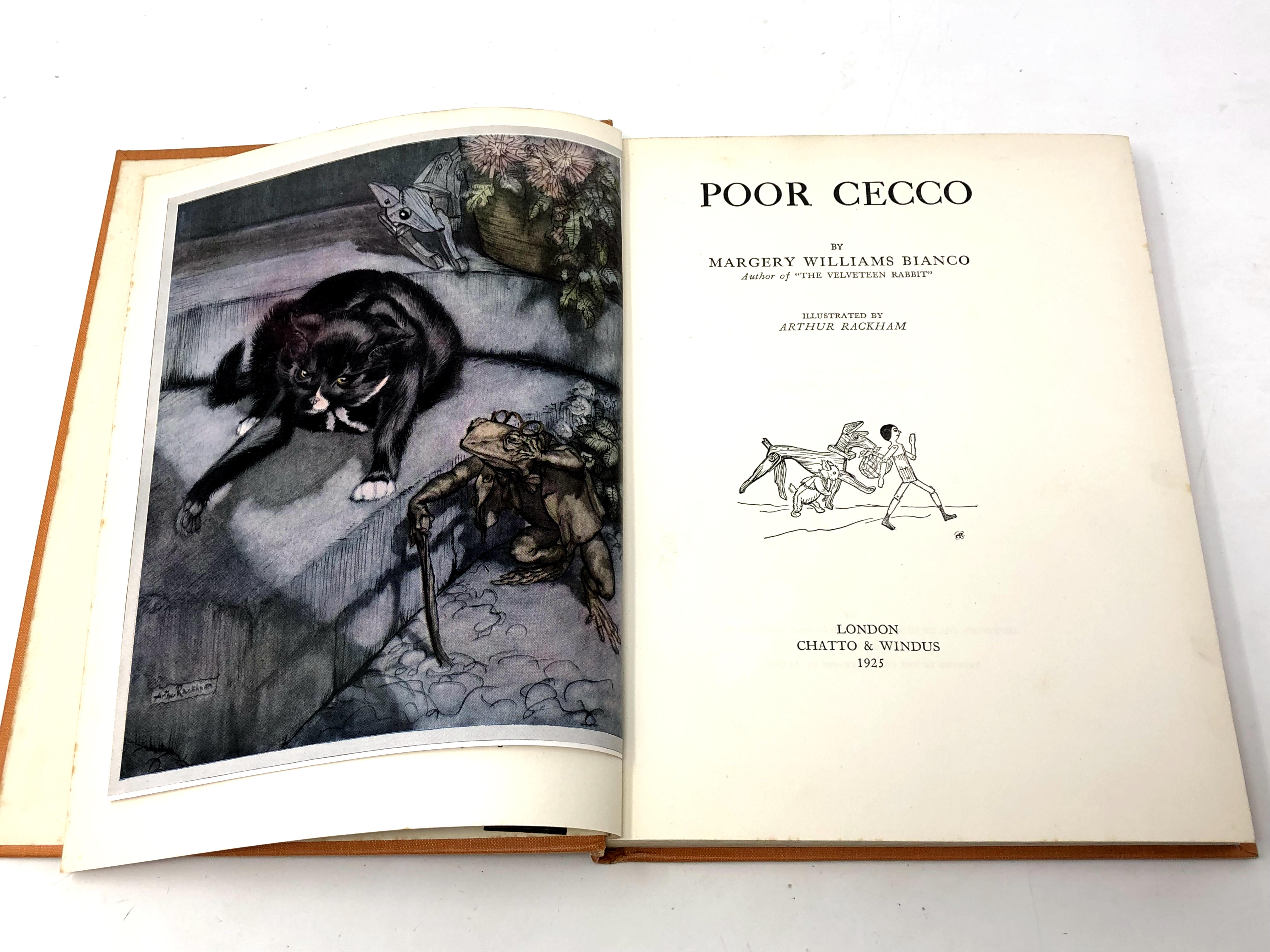 Arthur Rackham, 1867 - 1939 (Illustrator) : Poor Cecco by Margery Williams Bianco, a volume, - Image 2 of 2
