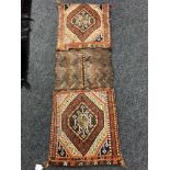 An Afghan flat weave saddlebag,