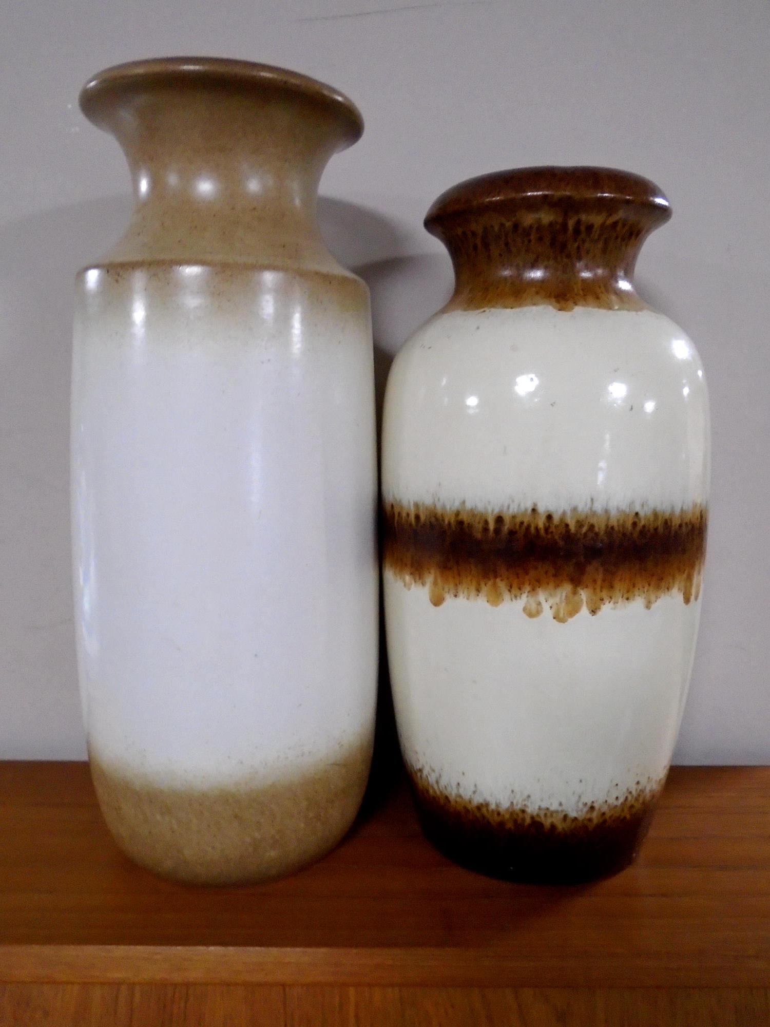 Two West German vases.