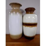 Two West German vases.