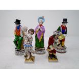 Three china figures, Artful Dodger,