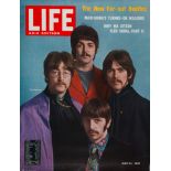 Beatles Life Magazine Newsstand Poster (Life Magazine, 1967). (Approx 27x34 inches).