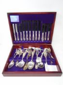 A part canteen of Arthur Price stainless steel cutlery together with a quantity of Walker & Hall