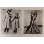 Original 1950's photos of Gene Kelly and Debbie Reynolds in the film 'Singing in the Rain' and Fred