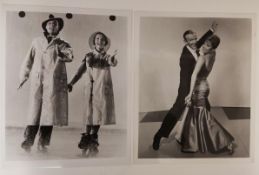 Original 1950's photos of Gene Kelly and Debbie Reynolds in the film 'Singing in the Rain' and Fred