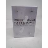 An Emporio Armani Diamonds Eau De Parfum (100ml, boxed and sealed).