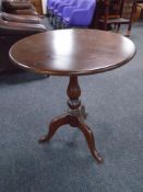 A Victorian style stained pine occasional table.