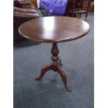 A Victorian style stained pine occasional table.