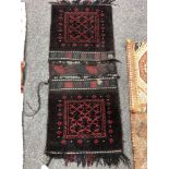 An Afghan flat weave saddlebag,