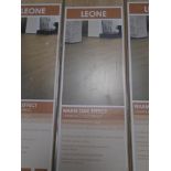 Five packs of Leone warm oak effect laminate flooring.