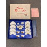 A Corona Queen Elizabeth Coronation fifteen-piece child's commemorative ceramic tea set,