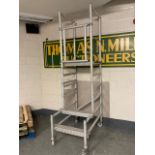 An aluminium decorator's platform,