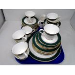 A tray containing 48 pieces of St. Michael Pemberton fine bone china tea and dinnerware.