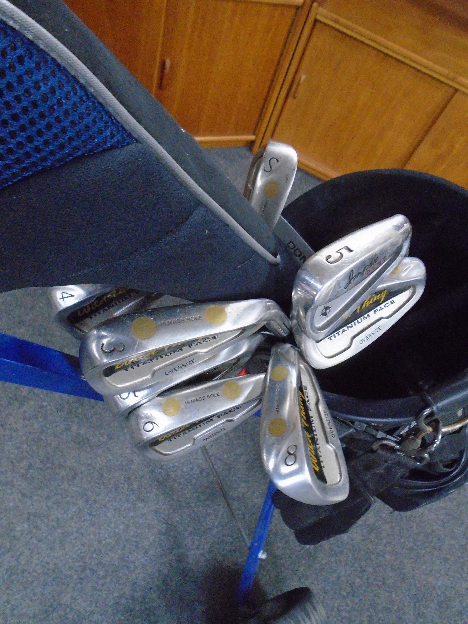 A folding golf trolley, a Donnay golf bag, - Image 2 of 2