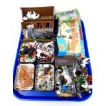 A tray containing Britain's farmyard modelling set,