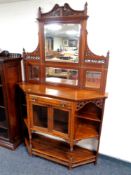 A 19th century mahogany fretwork chiffoniere.