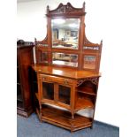 A 19th century mahogany fretwork chiffoniere.