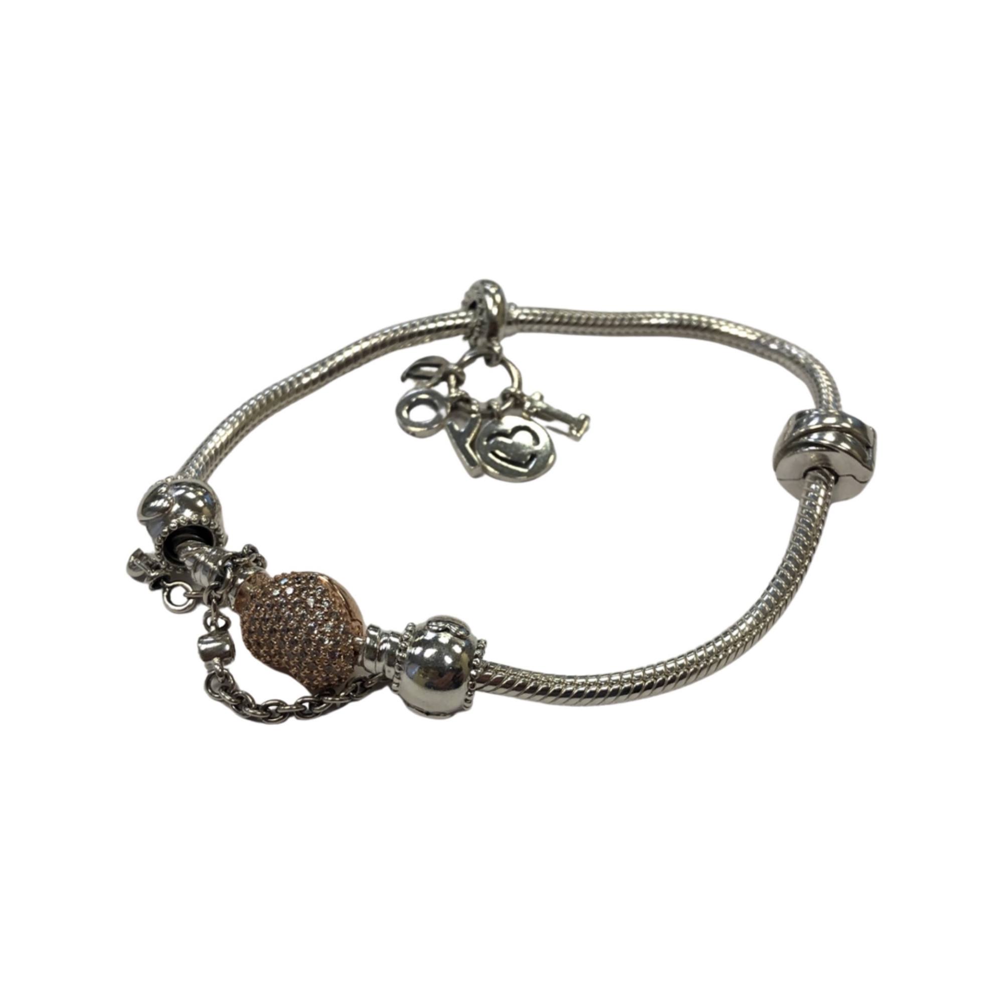 A Pandora bracelet.