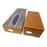 A Charles Rennie Mackintosh design trinket box together with a further musical trinket box.