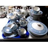 Approximately 63 pieces of Royal Doulton Reflection tea and dinnerware.