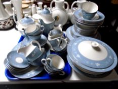 Approximately 63 pieces of Royal Doulton Reflection tea and dinnerware.