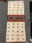 An Afghan flat weave saddlebag,