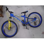 A boy's Carrera Blast front suspension mountain bike