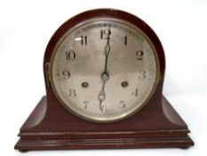 An Edwardian mantel clock.