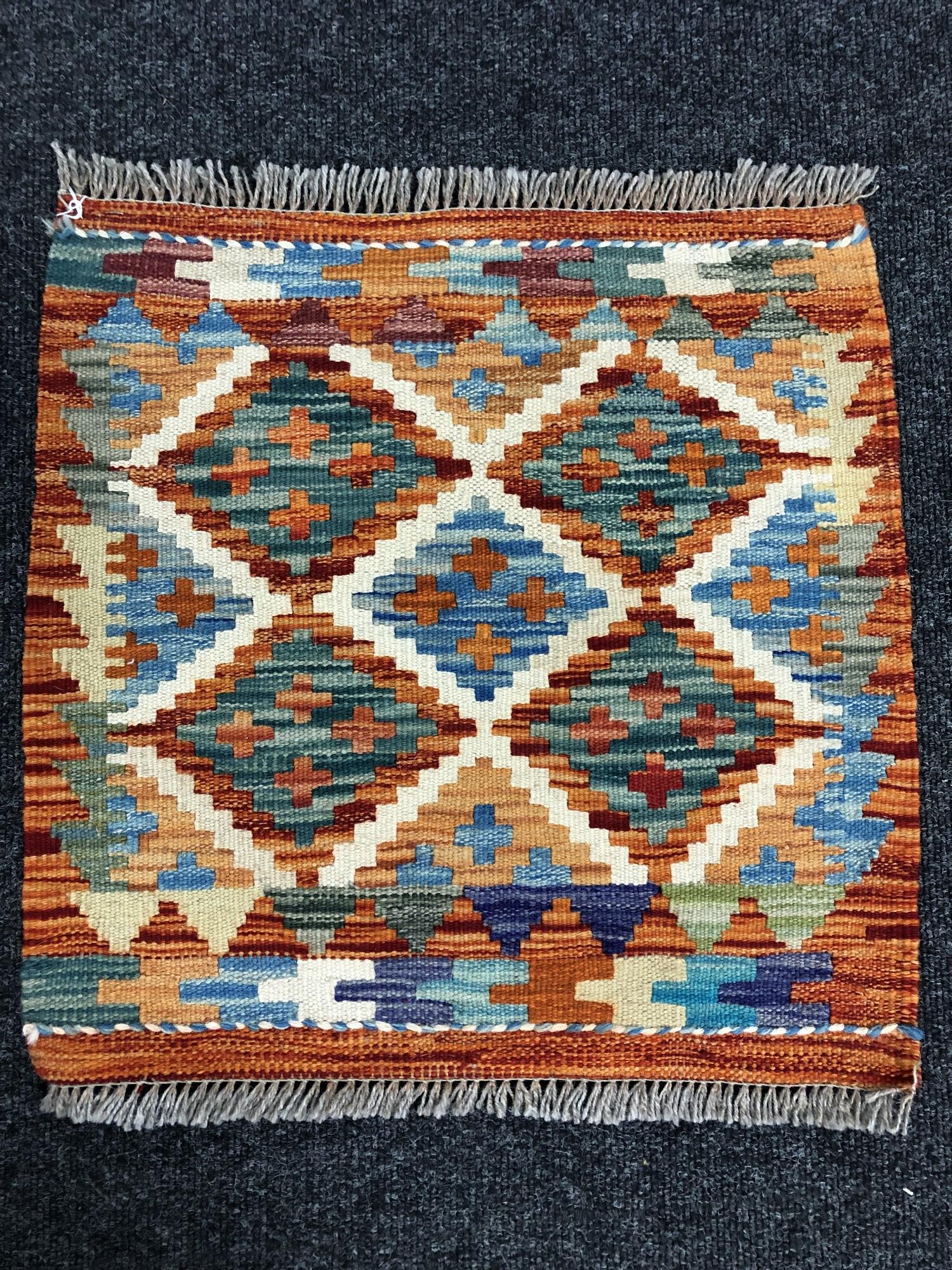 A Chobi kilim 49 cm x 50 cm