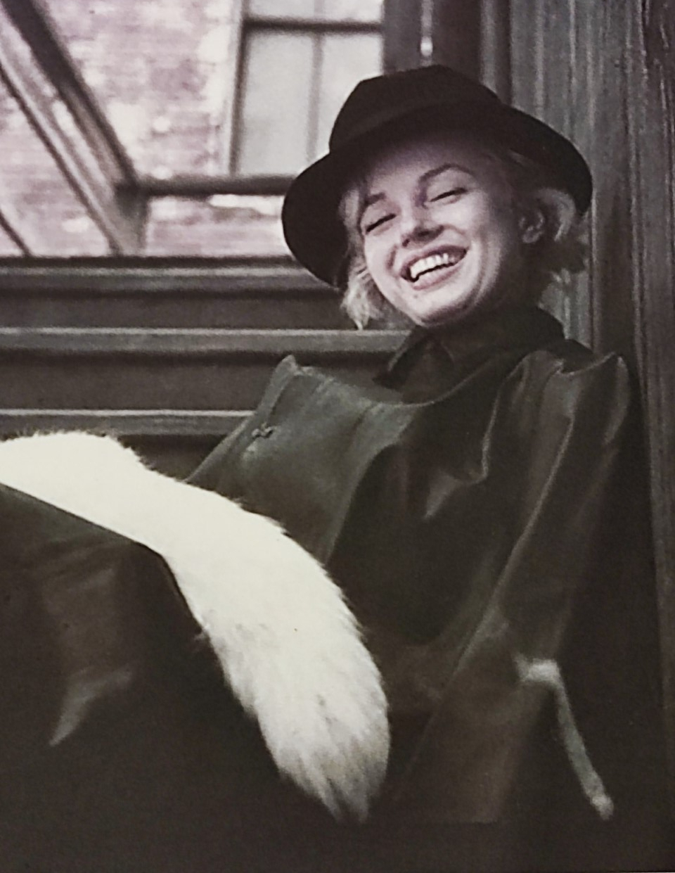 After photographer Milton Greene photos of Marilyn Monroe in the 'Black raincoat and hat' 1955 - Image 2 of 4