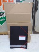 Four boxes containing Black n' Red by Elba document wallets.