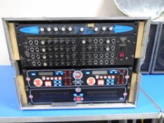 An ELV remote control electrovision unit with zoom studio stereo keyboard mixer.